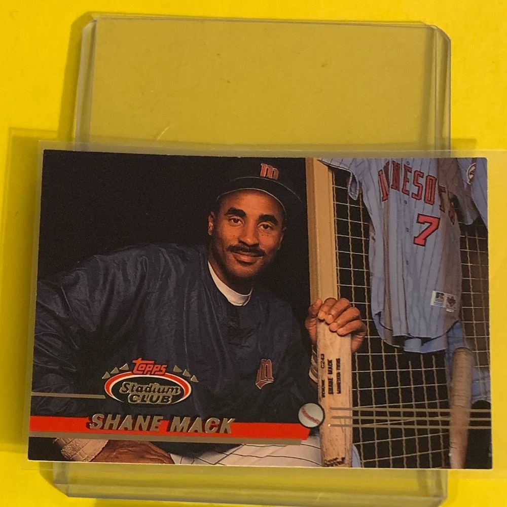Shane Mack #420 1993 Topps Stadium Club Baseball Trading Card